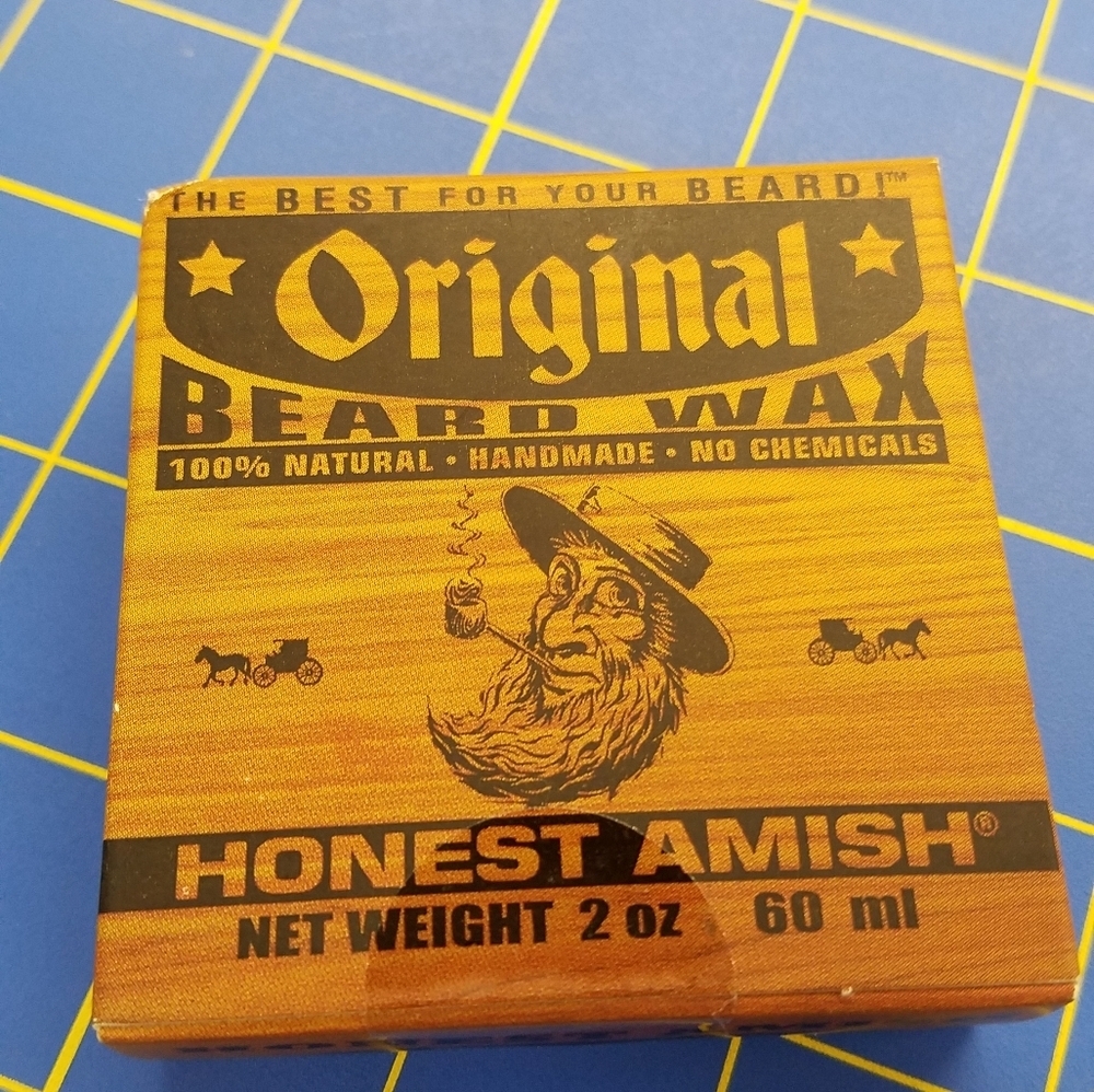 Honest Amish Original Beard Wax 2oz 100% Natural